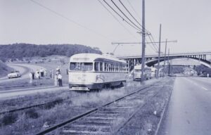 Pittsburgh Railways Company | Pittsburgh, Pennsylvania | Ardmore Blvd. | PCC streetcars #1449, 1431, 1476, 1279 | 1959 NRHS Convention | September 7, 1959 | Albert Creamer photograph