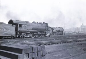 Pennsylvania Railroad | Camden, New Jersey | E class 4-4-2 #1600 steam locomotive | May 1955 | Fielding Lew Bowman photograph