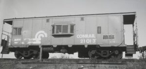 Conrail | Elizabethport, New Jersey | Class N-7B bay window caboose #21013 | October 28, 1979 | H.B. Olsen photograph
