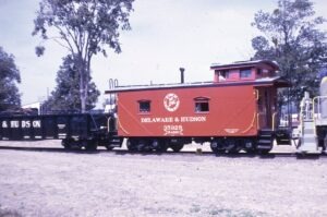 Delaware and Hudson Railway | Albany, New York | Caboose #35928 | NRHS 1967 Convention Capital District Excursion | September 4, 1967 | Norman Wahl photograph