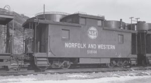 Norfolk and Western Railway | Roanoke, Virginia | Caboose #518144 | January 8, 1970 | H.B. Olsen photograph / collection