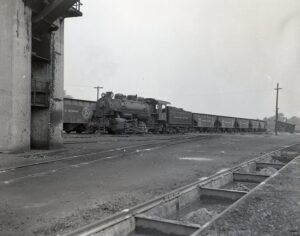 Raritan River Railroad | South Amboy, New Jersey | Class 0-6-0 #21 steam locomotive | Ashpit | May 17, 1953 | R.L. Long photograph | West Jersey Chapter, NRHS collection