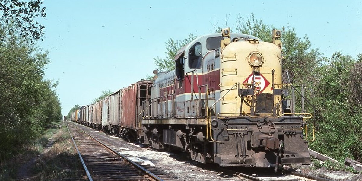 Conrail | Bridgeton, New Jersey | ex-EL Alco RS3 #1029 diesel-electric locomotive | Train GB1 | April 24, 1976 | Al Holtz photograph / collection