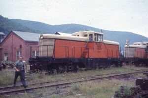 Wellsville Addison and Galeton Railroad | Galeton, Pennsylvania | GE Centercab #200 diesel-electric locomotive | August 24, 1967 | Dick Flock photograph / collection