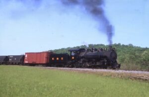 East Broad Top Railroad | Rockhill Furnace, Pennsylvania | Baldwin 2-8-2 #16 narrow gauge steam locomotive | Photo Freight Special | May 14, 2023 | Mitchell E. Dakelman photograph / collection