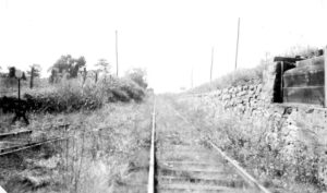 Emmitsburg Railroad | Emmitsburg, Maryland | Right-of-way | October 4, 1938 | unknown photographer | West Jersey Chapter, NRHS Collection