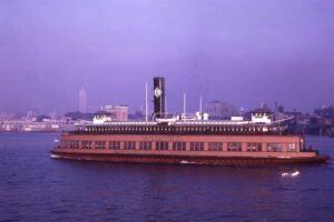 Erie Lackawanna Railway | New York City, New York | Ferryboat ELMIRA | November 21, 1967 | Al Craemer photograph | North Jersey Chapter, NRHS Collection