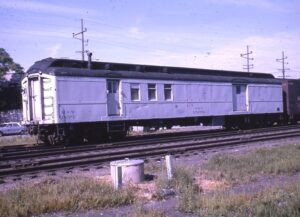 New York, Chicago and Saint Louis Railroad | aka Nickel Plate Road | Hammond, Indiana | MOW Coach #x52552 | August 29, 1997 | Emery Gulash photograph | Stephen Timko collection