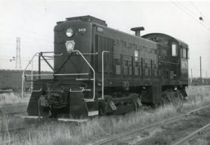 Pennsylvania Railroad | Kearny, New Jersey | Meadows Yard | Alco S3 #9479 diesel-electric locomotive | 1966 | Ed Kaspriske photograph / collection