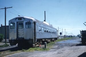Pennsylvania Reading Seashore Lines | PRSL | Ocean City, New Jersey | Budd RDC1 passenger car | 7th Street | Camden to Ocean City train | June 4, 1958 | Al Holtz photograph / collection