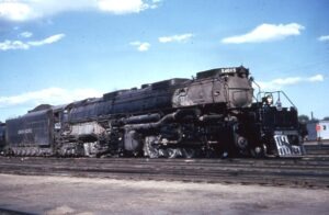Union Pacific Railroad | Cheyenne, Wyoming | Class 4-8-8-4 #4015 Big Boy steam locomotive | June 8, 1956 | Dave Sweetland photograph | Richard Prince Collection
