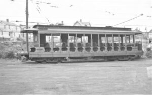 Connecticut Company | New Haven, Connecticut | Open streetcar #618 | 1944 | Fielding Lew Bowman photograph / collection