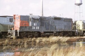 Naporano Iron and Metal | Newark, New Jersey | EMD ex-SP GP9 #3489 diesel-electric locomotive | January 1979 | Ken Kulick photograph / collection