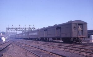 Reading Company | Central Railroad of New Jersey | Jersey City, New Jersey | Train 600 “The Wall Streeter” | March 30, 1961 | Al Holtz photograph / collection