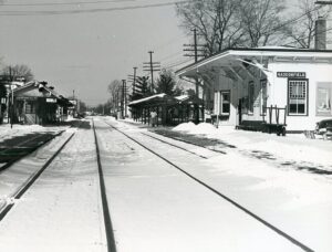 Pennsylvania Reading Seashore Lines | PRSL | Haddonfield, New Jersey | Passenger Station and Depot | January 1965 | Will Coxey photograph | West Jersey Chapter, NRHS Collection