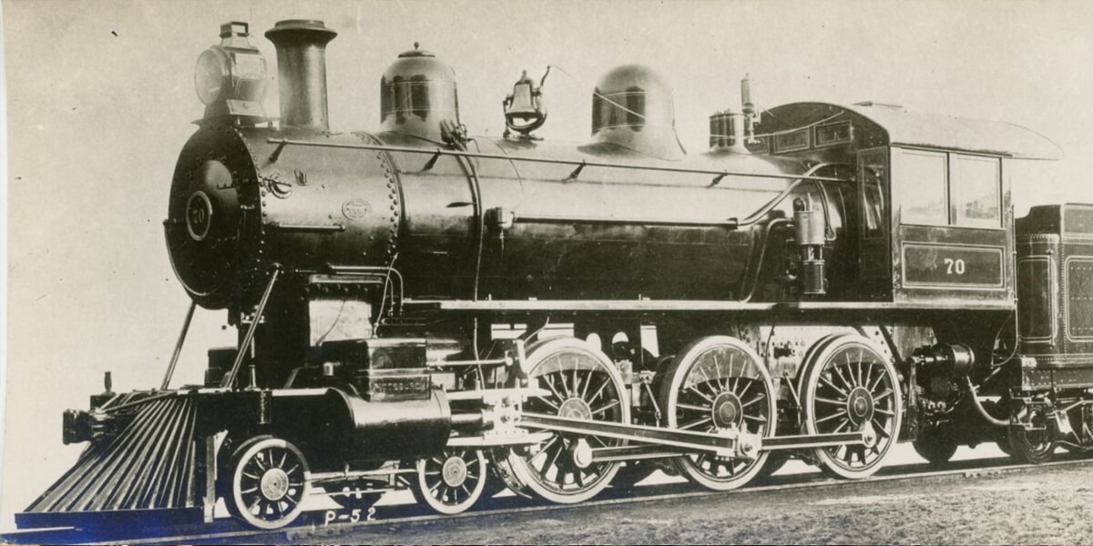 Grand Rapids and Indiana Rail Way | Schenectady, New York | 4-6-0 #70 steam locomotive | 1900 | Alco Locomotive photograph | Elmer Kremkow collection