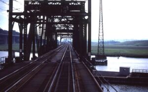 Amtrak | Pennsylvania Railroad | Kearny, New Jersey | Portal Moveable Swing Bridge | July 1983 | Richard D. Forest photograph / collection