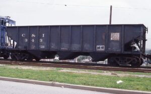 Cambria and Indiana Railroad | Baltimore, Maryland | Hopper car #343 | B&O Railroad Museum | Baltimore, Maryland | January 13, 2003 | Dick Flock photograph / collection