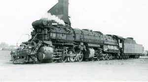 Denver and Rio Grande Western Railroad | Denver, Colorado | Class 2-8-8-4 #3612 steam locomotive | August 31, 1928 | Robert Morris photograph | Elmer Kremkow collection