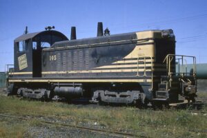 Detroit Terminal Railroad | Detroit, Michigan | EMD NW2 #105 diesel-electric locomotive | September 17, 1964 | Harry L. Juday photograph | Francis B. Landenberger Palmer collection