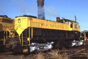 New York Susquehanna and Western Railway | Little Ferry, New Jersey | Alco RS1 #240 diesel-electric locomotive | October 1981 | Jack de Rossett photograph | Morning Sun Books collection