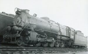 Pennsylvania Railroad | Altoona, Pennsylvania | Juniata Works I1s 2-10-0 #3710 steam locomotive | October 23, 1938 | T.M. Flattley, Jr. photograph | Francis B. Landenberger Palmer collection