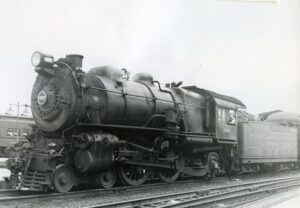 Pennsylvania Railroad | PRSL | Atlantic City, New Jersey | Class E6 #6087 4-4-2 steam locomotive | 1954 | used for PRSL commuter service | Ed Kaspriske photograph / collection