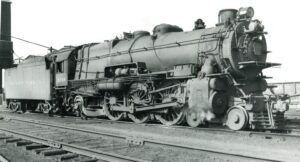 Pennsylvania Railroad | Cincinnati, Ohio | Juniata Works K4s 4-6-2 #3726 Pacific steam locomotive | August 18, 1948 | T.M. Flattley, Jr. photograph | Francis B. Landenberger Palmer collection