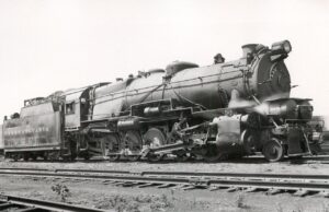Pennsylvania Railroad | Columbus, Ohio | Juniata Works class I1a 2-10-0 #3716 steam locomotive | May 24, 1949 | Francis B. Landenberger Palmer photograph / collection