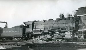 Pennsylvania Railroad | Newark, New Jersey | Class C1 0-8-0 #6599 steam locomotive | Wavely Yard | 1940 | unknown photographer | Ed Kaspriske collection