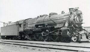 Pennsylvania Railroad | Rose Lake, Illinois | Juniata Works K4s 4-6-2 #3729 Pacific steam locomotive | July 14, 1946 | TM. Flattley photograph | Francis B. Landenberger Palmer collection