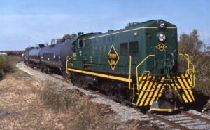 SMS Rail Services / Penn Jersey Lines | Bridgeport, New Jersey | Baldwin AS616 #554 diesel-electric locomotive | October 24, 1996 | John Petco photograph | Stephen Timko collection