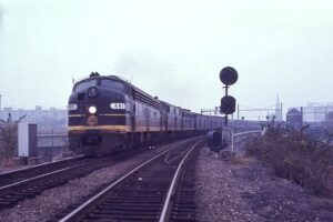 Seaboard Coast Line | early Amtrak | Washington, D.C. | EMD E8a #691 + 1 diesel-electric locomotives | Southbound Silver Meteor | October 1971 | Will Coxey photograph / collection