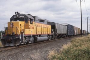 Union Pacific Railroad | Tukwila, Washington | EMD GP38-2 #2056 diesel-electric locomotive | Northbound Local | July 9, 1993 | Dick Flock photograph / collection