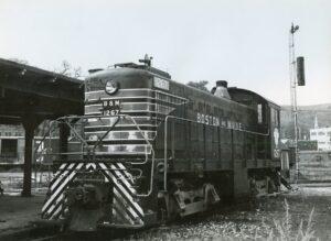 Boston and Maine Railroad | Bellows Falls, Vermont | Alco S4 #1267 diesel-electric locomotive | 1963 | Ed Kaspriske photograph / collection