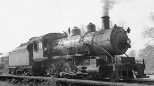Chicago, Springfield and Saint Louis Railroad | Springfield, Illinois | Class 2-6-0 #21 steam locomotive | October 27, 1940 | unknown photographer | West Jersey Chapter, NRHS Collection