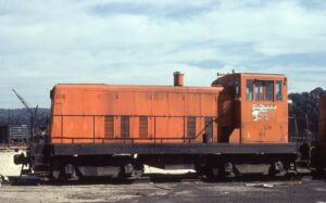 Cyclops Steel Empire Detroit Division | Pittsburgh, Pennsylvania | GE 70T #106 diesel-electric locomotive | August 21, 1981 | David Hamley photograph | Stephen Timko collection