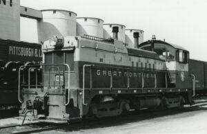 Great Northern Railway | Minneapolis, Minnesota | EMD NW2 #105 diesel-electric locomotive | June 1965 | Elmer Kremkow photograph / collection