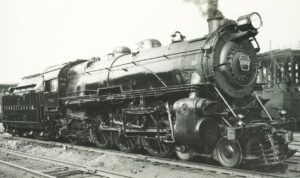 Pennsylvania Railroad | Altoona, Pennsylvania | Class K3a 4-6-2 #7161 steam locomotive | May 20, 1941 | Francis B. Landenberger Palmer photograph / collection