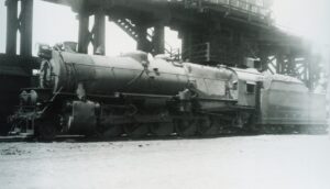 Pennsylvania Railroad | Ashtabula, Ohio | Juniata Works class I1s 2-10-0 #3704 steam locomotive | June 16, 1938 | T.M. Flattley, Jr. photograph | Francis B. Landenberger Palmer collection