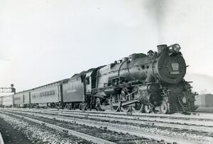 Pennsylvania Railroad | Chicago, Illinois | Juniata Works class K4s #3760 steam locomotive | Liberty Limited Passenger Train | September 10, 1944 | Francis B. Landenberger photograph / collection