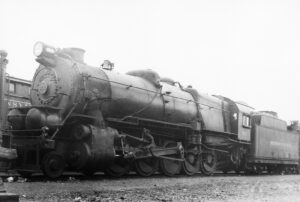 Pennsylvania Railroad | Pittsburgh, Pennsylvania | Juniata Works class I1s 2-10-0 #3712 steam locomotive | June 20, 1937 | T.M. Flattley, Jr. photograph | Francis B. Landenberger Palmer collection