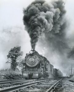 Pennsylvania Reading Seashore Lines | Pennsylvania Railroad | Stratford, New Jersey | Class H10s 2-8-0 #7797 steam locomotive | Clementon Branch freight | May 22, 1954 | R.L. Long photograph | West Jersey Chapter, NRHS Collection