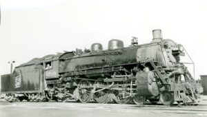 Minneapolis, Saint Paul and Sault Ste. Marie Railroad | SOO Line | Fond-du-Lac, Minnesota | Class 4-8-4 #2705 steam locomotive | September 10, 1951 | Robert P. Morris photograph | Elmer Kremkow collection
