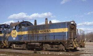 United States Steel Fairless Works | Fairless Hills, Pennsylvania | EMD SW1200 #1130 diesel-electric locomotive | January 30, 1991 | Richard Louderback photograph | Stephen Timko collection