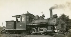 Wiscasset, Waterville and Farmington Railway | Wiscasset, Maine | Vulcan Iron Works 0-4-4RT #4 two-foot gauge steam locomotive | 1920 | unknown photographer | Elmer Kremkow collection