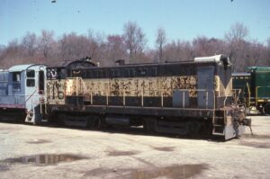 SMS Rail Services Incorporated | Bridgeport, New Jersey | ex-US Steel Baldwin S12 #116 diesel-electric locomotive | April 12, 2003 | Mitchell E. Dakelman photograph / collection