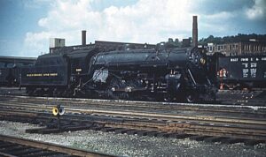 Baltimore and Ohio Railroad | Cincinnati, Ohio | Class P5a 4-6-2 #5215 steam locomotive | May 10, 1952 | Bill Price photograph | Charles Anderson collection