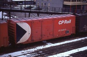 Canadian Pacific Railway | aka CP Rail | Sayre, Pennsylvania | Box car #290913 | on Lehigh Valley RR | December 23, 1974 | Warren J. Beckwith, Jr. photograph / collection