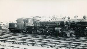 Chicago, Milwaukee, Saint Paul and Pacific Railroad | aka Milwaukee Road | Milwaukee, Wisconsin | Class C25 4-8-0 #7602 steam locomotive | June 1937 | Elmer Kremkow photograph / collection